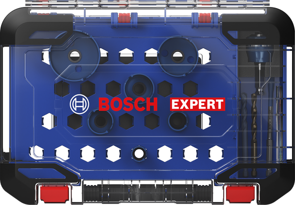 EXPERT Construction Material PC Plus Universal Set Bosch EXPERT hole saw set 20–64 mm.