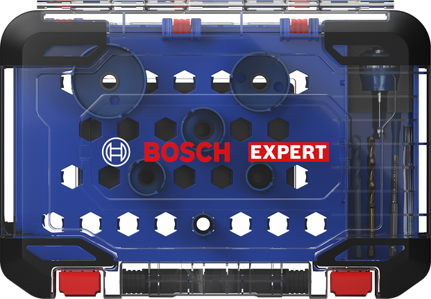 EXPERT Construction Material Hole Saw Set 20/25/32/38/51/64 mm 10-pc Bosch expert construction material hole saw set 10-pc.