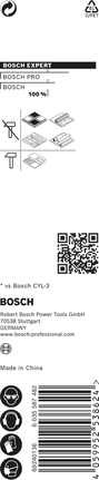 EXPERT HEX-9 MultiConstruction Drill Bit 3 x 45 x 90 mm Bosch EXPERT HEX-9 MultiConstruction Drill Bit 3×45×90 mm.