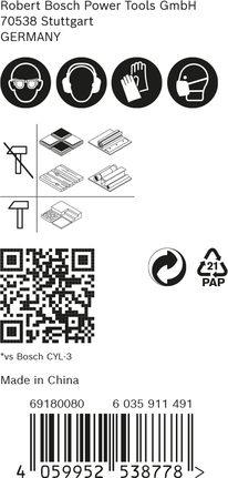 EXPERT HEX-9 MultiConstruction Drill Bit Set 5/6/8 mm 3-pc Bosch EXPERT HEX-9 MultiConstruction drill bit set 5/6/8 mm.