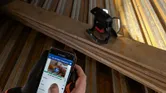 Phone controlling work light.