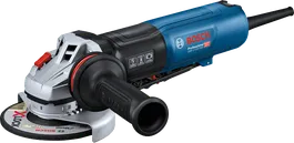 Bosch GWS 17-125 PSB angle grinder with side handle.