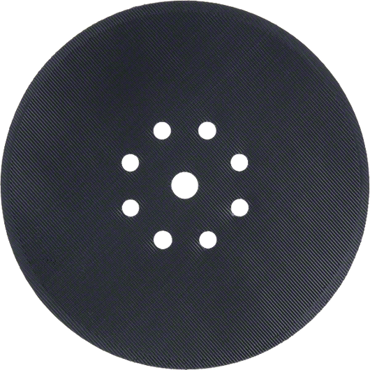 Bosch 215 mm backing pad with 8 perforations.