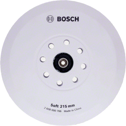 Bosch backing pad set soft 215 mm with 8 holes.