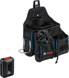 Bosch tool pouch set with multiple storage pockets.