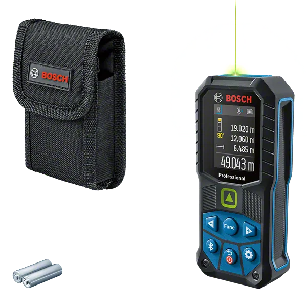 Bosch GLM 50-27 CG laser measure with carrying case.