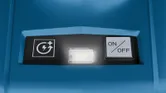 Bosch GTB 18V-45 LED light and on off button.