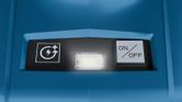 Bosch GTB 18V-45 LED light and on off button.