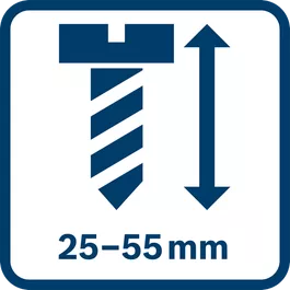  Screw length 25-55 mm