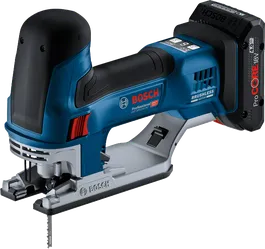 Bosch GST 18V-155 SC cordless jigsaw with 4Ah ProCORE battery.