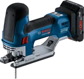 Bosch GST 18V-155 SC cordless jigsaw with 4Ah ProCORE battery.