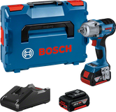 Bosch GDS 18V-450 cordless impact wrench set.