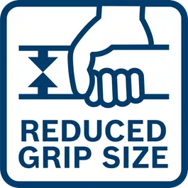 Outstanding small grip size for best-in-class ergonomics