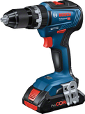 Bosch GSB 18V-55 cordless combi drill with brushless motor.