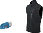 Bosch GHV 12+18V XA heated vest and USB adapter.