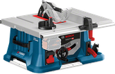 Bosch GTS 18V-216 cordless table saw, for precise cutting.
