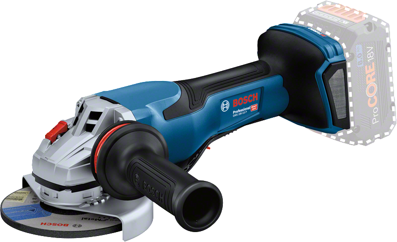 Bosch GWS 18V-15 P cordless angle grinder BITURBO.