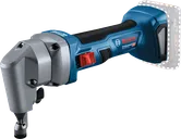 Bosch GNA 18V-16 cordless nibbler for sheet metal cutting.
