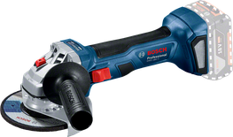 Bosch GWS 18V-7 cordless angle grinder for cutting.
