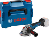 Bosch GWS 18V-10 PC cordless angle grinder with case.