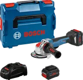 Bosch GWX 18V-10 angle grinder kit with battery and case.