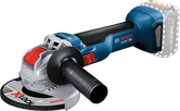 Bosch GWX 18V-10 cordless angle grinder with X-LOCK.