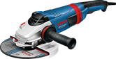 Bosch GWS 24-180 LV angle grinder with side handle.