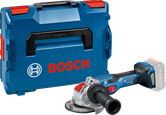 Bosch GWX 18V-15 C cordless angle grinder with case.