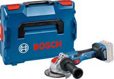 Bosch GWX 18V-15 C cordless angle grinder with case.