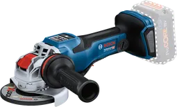 Bosch GWX 18V-15 PSC cordless angle grinder with X-LOCK.