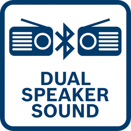  Dual speaker sound – Couple two radios with one smartphone in Bluetooth mode