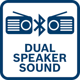 Dual speaker sound – Couple two radios with one smartphone in Bluetooth mode