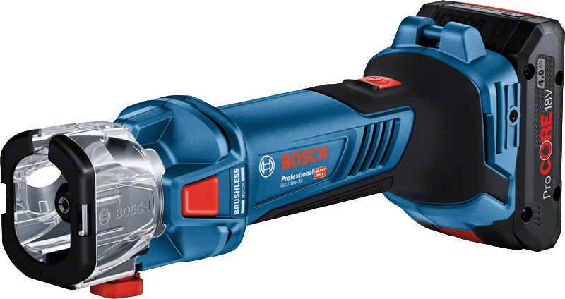 Bosch GCU 18V-30 cordless drywall router.