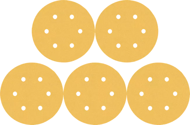 EXPERT C470 Sandpaper with 6 holes for Random Orbital Sanders 150 mm, G 320 5-pc EXPERT C470 Sandpaper with 6 holes for Random Orbital Sanders 150 mm, G 320 5-pc