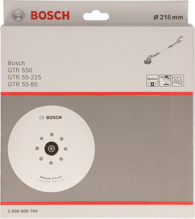 Backing pad, medium, 215 mm Bosch 215 mm medium sanding pad.
