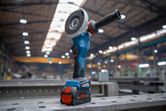 Bosch GWX 18V-15 PSC cordless angle grinder with X-LOCK.