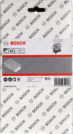 Bosch flat pleated filter M-Class HEPA PTFE.