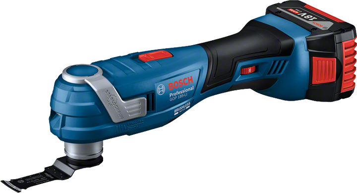 Bosch GOP 185-LI cordless multi-cutter tool.