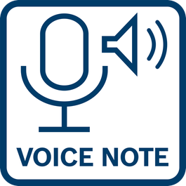 Integrated microphone and speaker for recording of voice notes