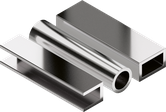 Stainless steel pipes and profiles.