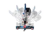 Cordless mitre saw, adjustable angles.