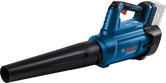 Bosch GBL 18V-750 cordless leaf blower with ergonomic handle.