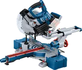 Bosch GCM 18V-216 cordless miter saw with sliding arm.