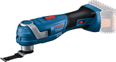 Bosch GOP 18V-34 cordless multi-tool with StarlockPlus blade.