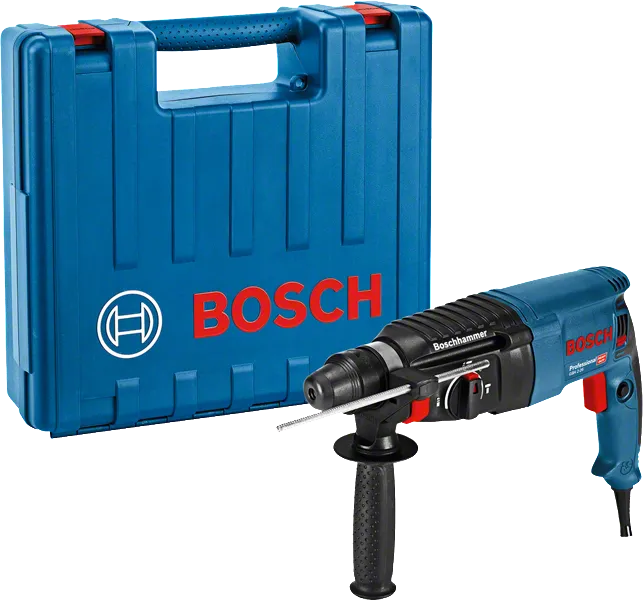 Bosch GBH 2-26 rotary hammer drill with case.