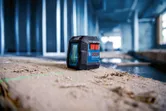 Laser level on construction site.