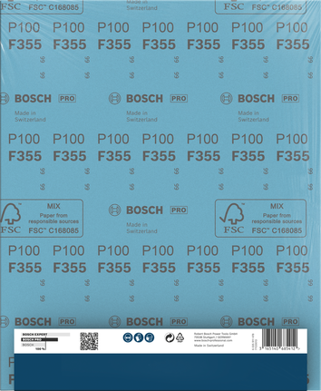 Bosch PRO F355 Sanding Roll G100 230x280 mm sheet.