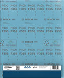Bosch PRO F355 sanding roll 230x280mm grit 400.