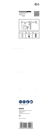 EXPERT SDS Clean plus-8X Hammer Drill Bit Set 20 x 400 x 550 Bosch SDS-plus-8X hammer drill bit set 20 x 400 x 550.