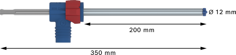 EXPERT SDS Clean plus-8X Hammer Drill Bit Set 12 x 200 x 350 Bosch EXPERT SDS Clean plus-8X 12mm hammer drill bit 350mm.